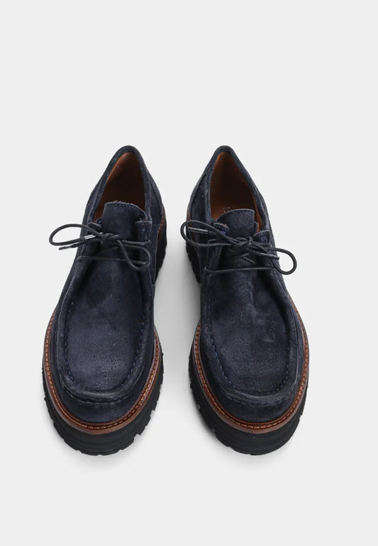 Sienna Oiled Suede Shoe Navy