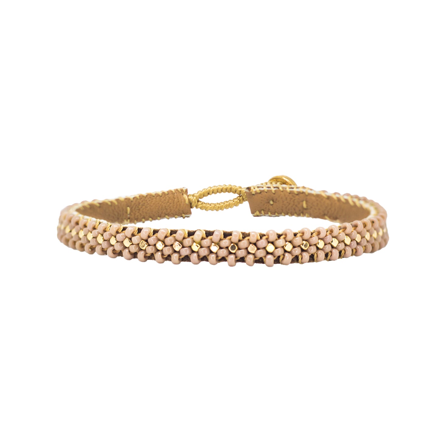 EH Bracelet Lace with Gold studs