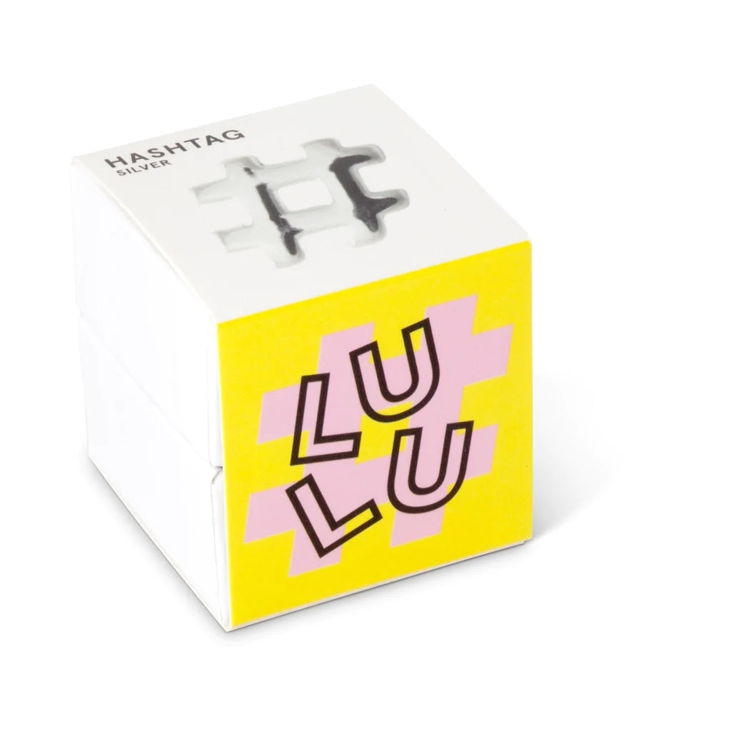 Hashtag Single Stud Earring Silver