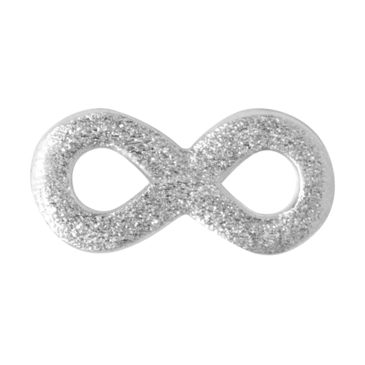 Infinity Single Stud Earring Silver