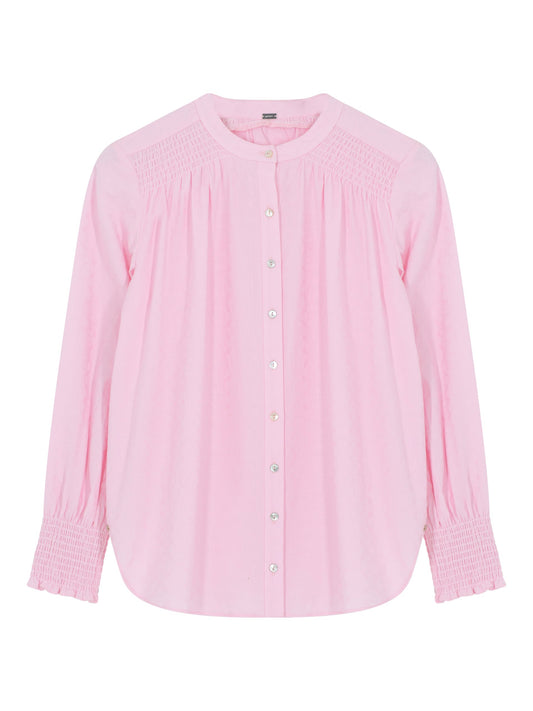 Sikka shirt with Smock Pink