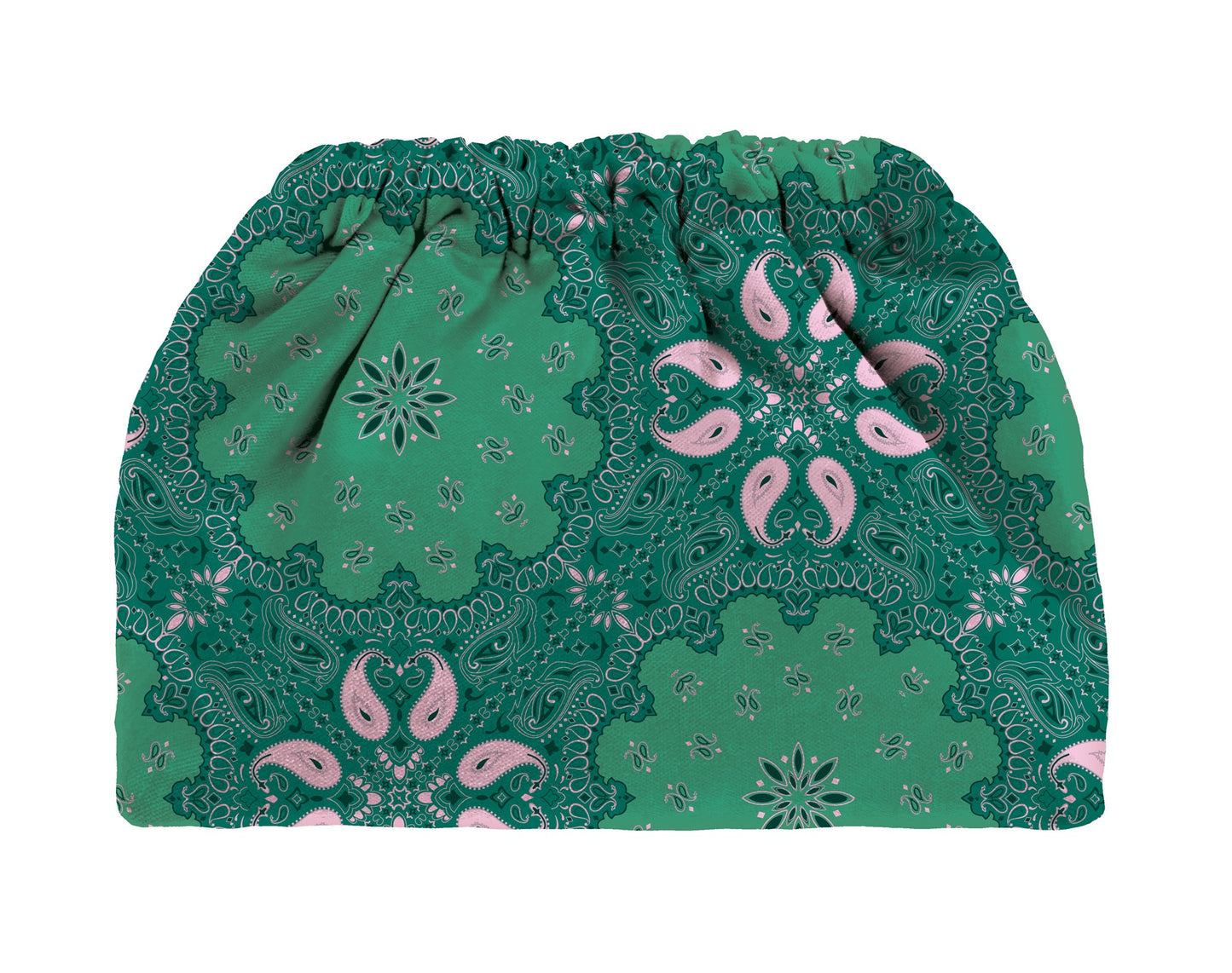 Sorbet Island Bandana Velvet Clutch Bag