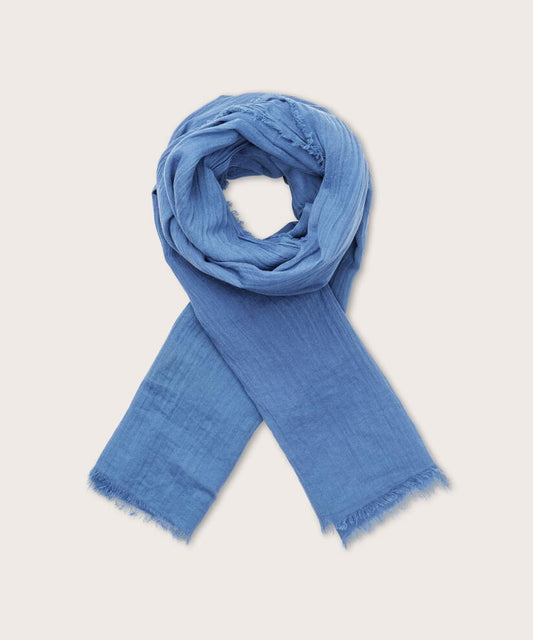 MaAva Cotton Scarf Ensign Blue