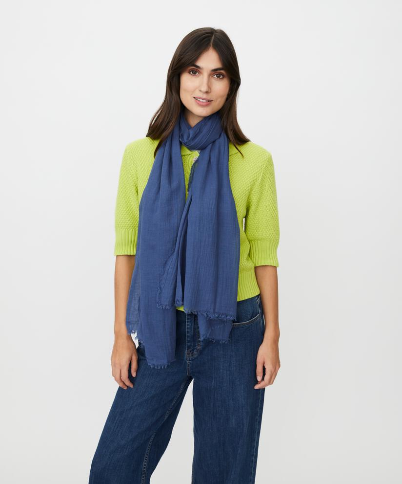 MaAva Cotton Scarf Ensign Blue