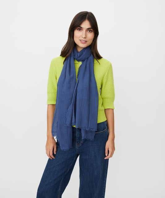 MaAva Cotton Scarf Ensign Blue