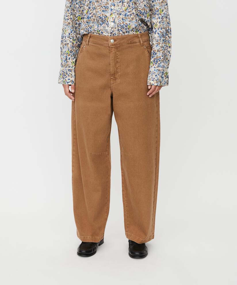 MaPovienne Cotton Loose Fit Trouser Otter