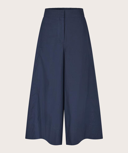 MaPortia Poplin Trouser Navy Blazer