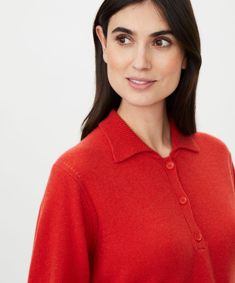 MaFaynor Knitted Top Valient Poppy