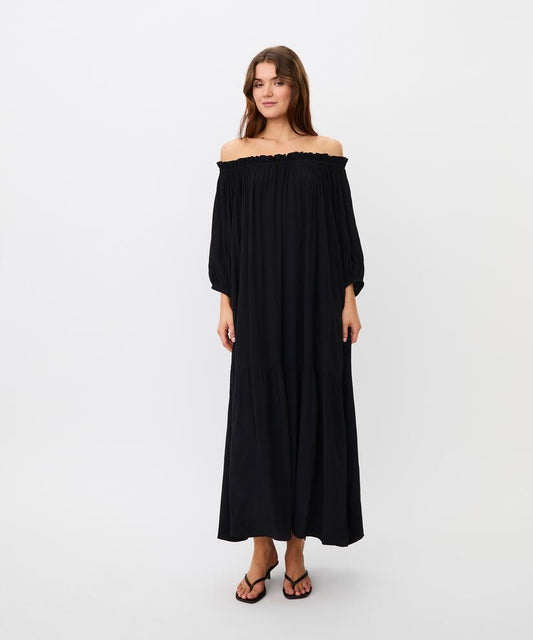 MaNaneh Viscose Maxi Dress Black