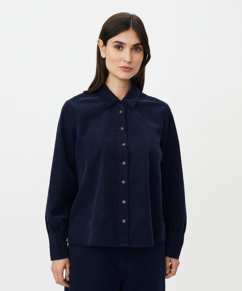 MaIrithiel Baby Cord Shirt Dress Blue