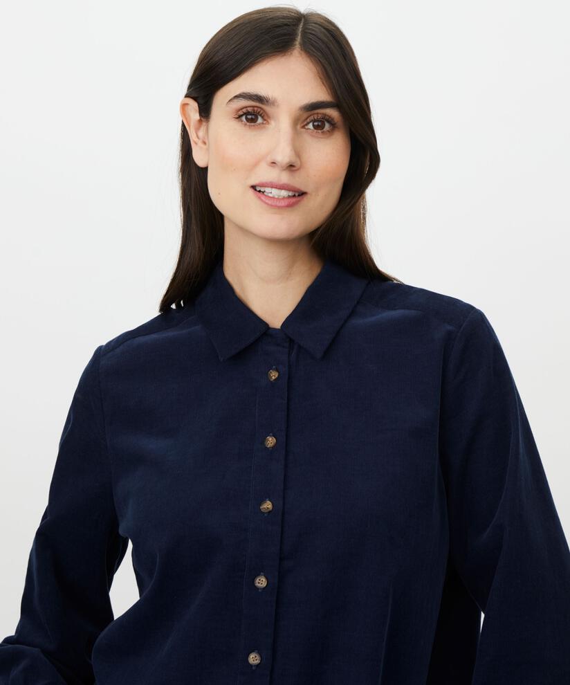 MaIrithiel Baby Cord Shirt Dress Blue