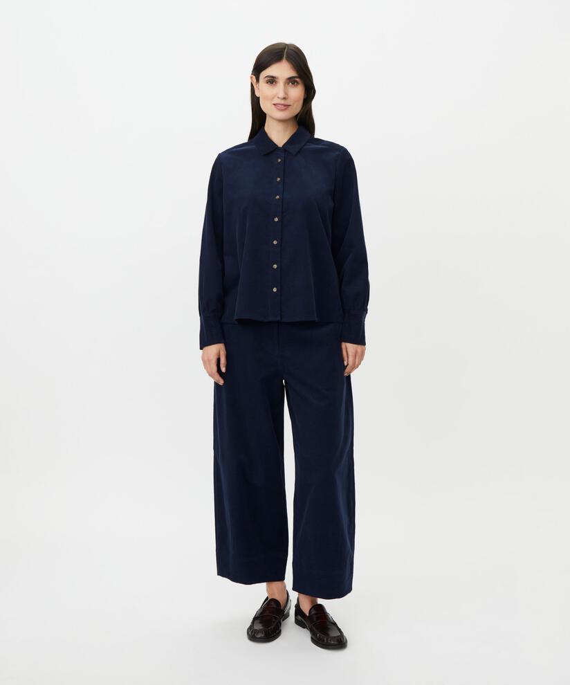 MaIrithiel Baby Cord Shirt Dress Blue