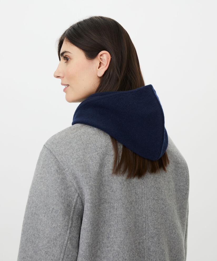 MaRhen Wool Mix Hooded Scarf