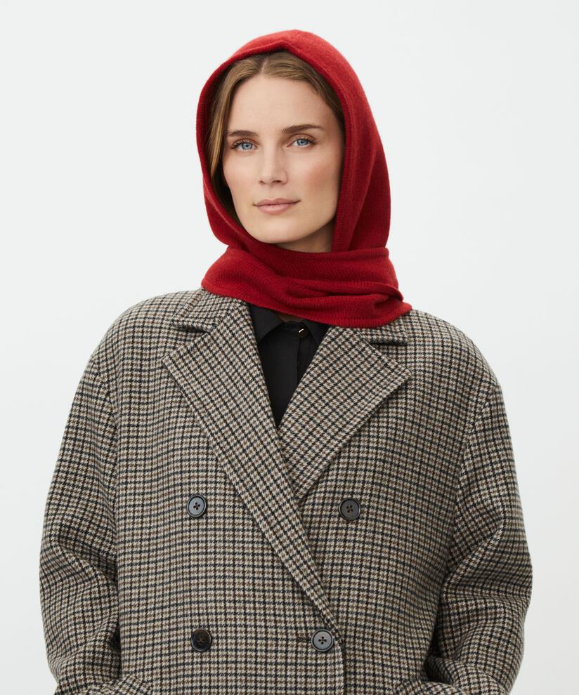 MaRhen Wool Mix Hooded Scarf
