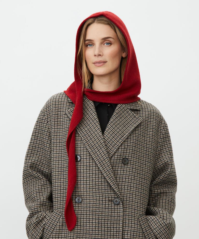 MaRhen Wool Mix Hooded Scarf