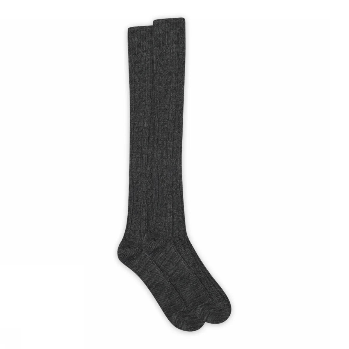 69510 - Tove Long Knee Sock Dark Grey Melange