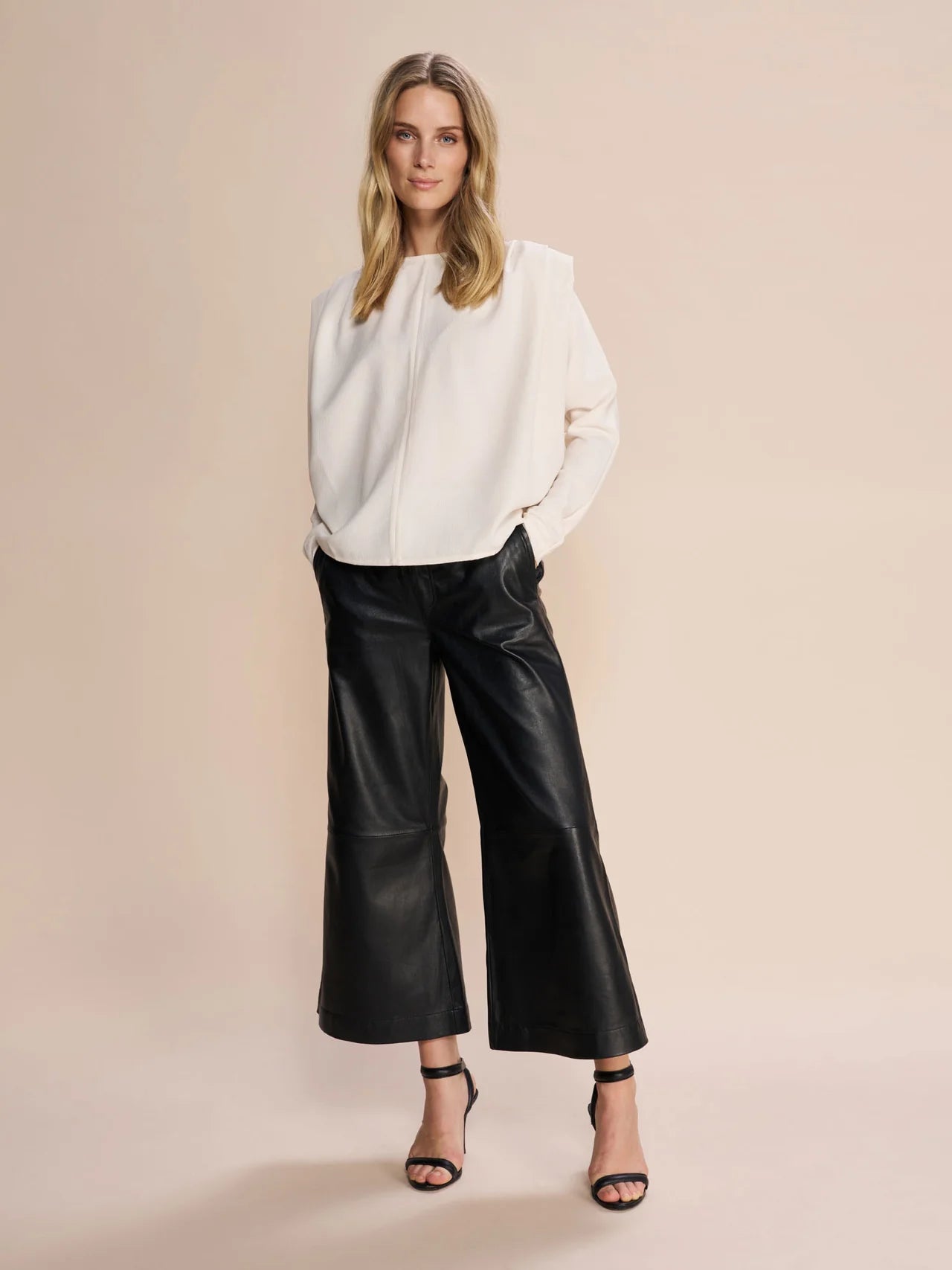 MMgazy Leather Cropped Trouser