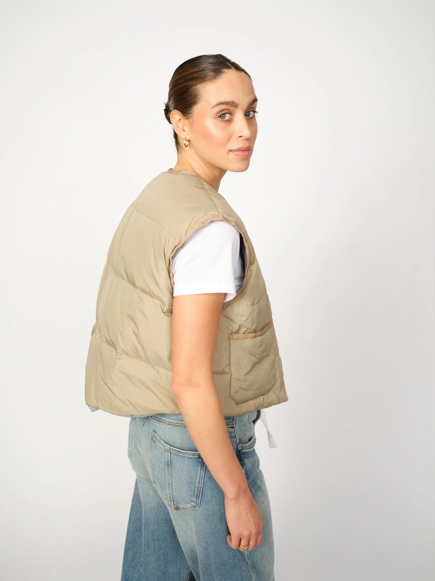 MMManja Down Vest Brindle