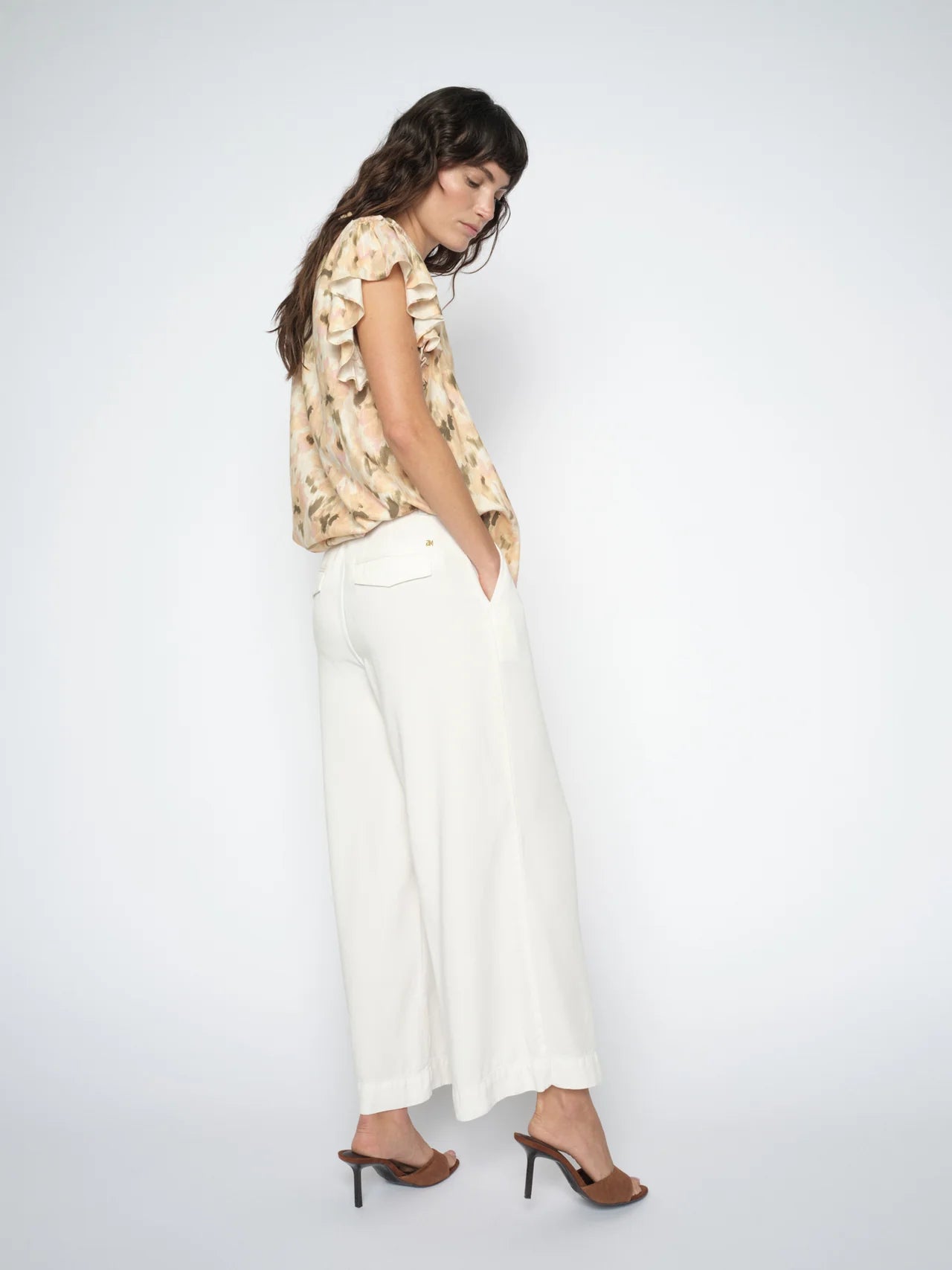 MMBantry Stalom Cropped Trouser White