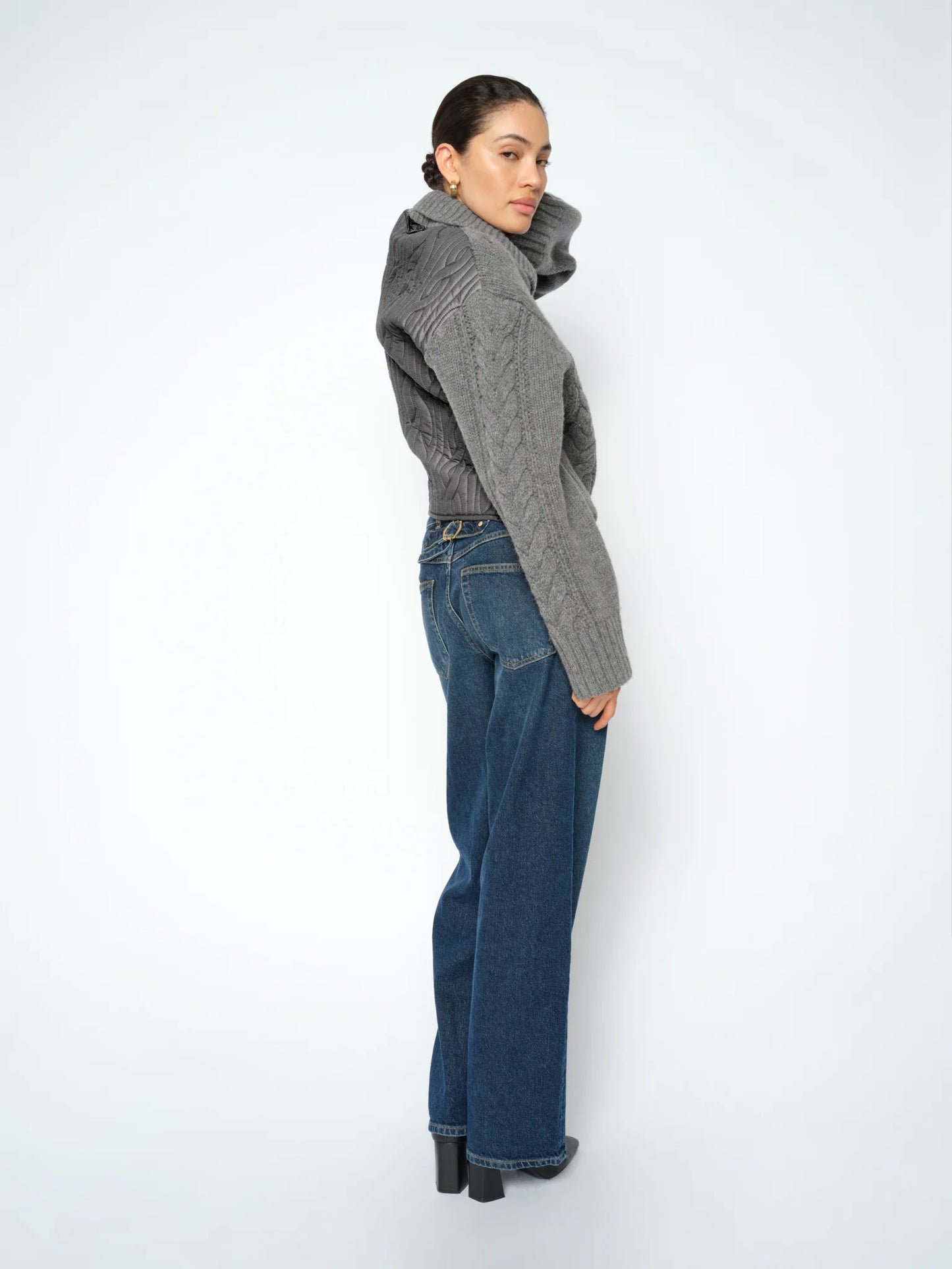 MMRelee Buckle Jeans Dark Blue
