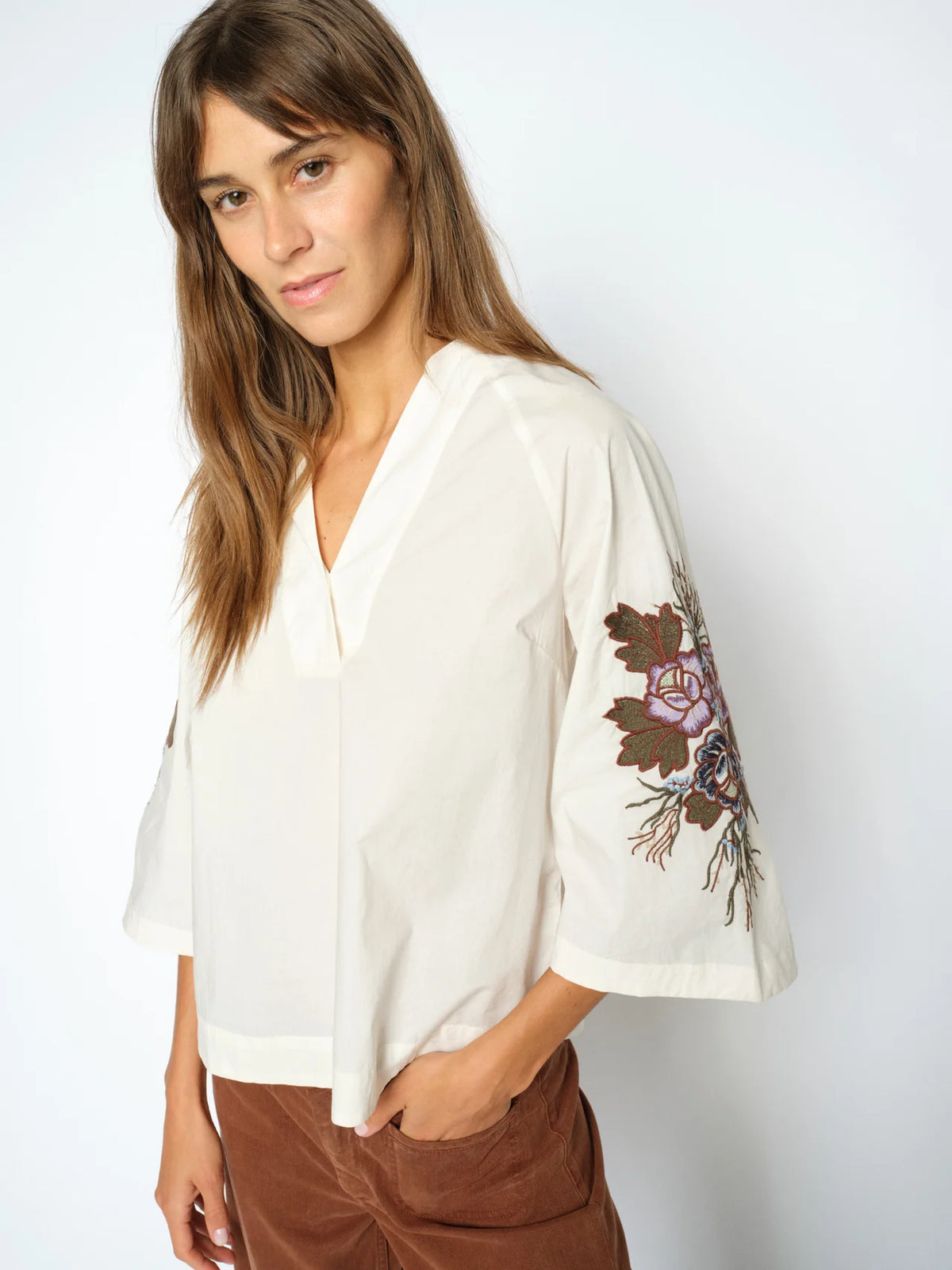 MMAleysa Popli Blouse Ecru