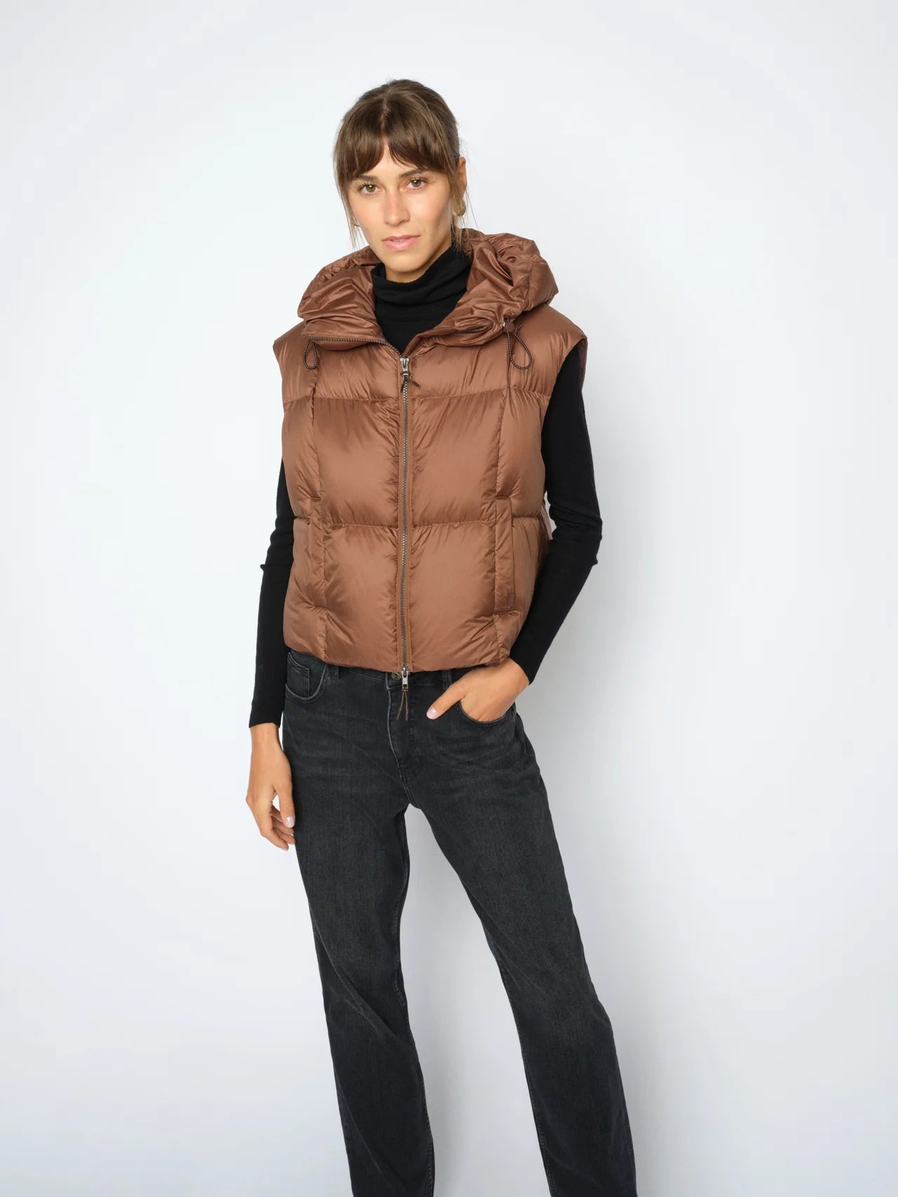 MMKiara Tally Down Vest Downtown Brown