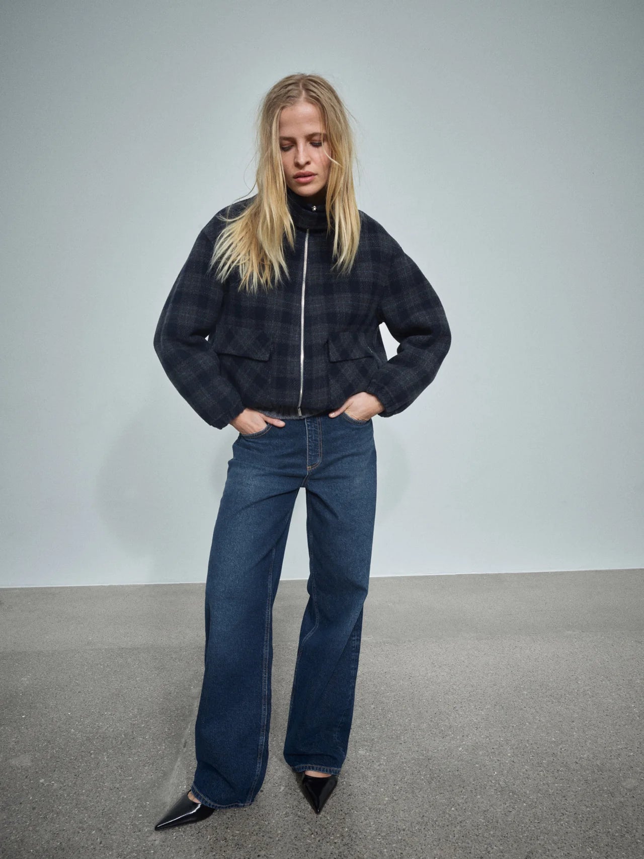 MMRelee Buckle Jeans Dark Blue