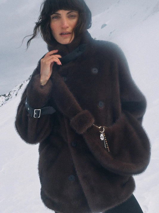 MMNanette Faux Fur Jacket Delicioso