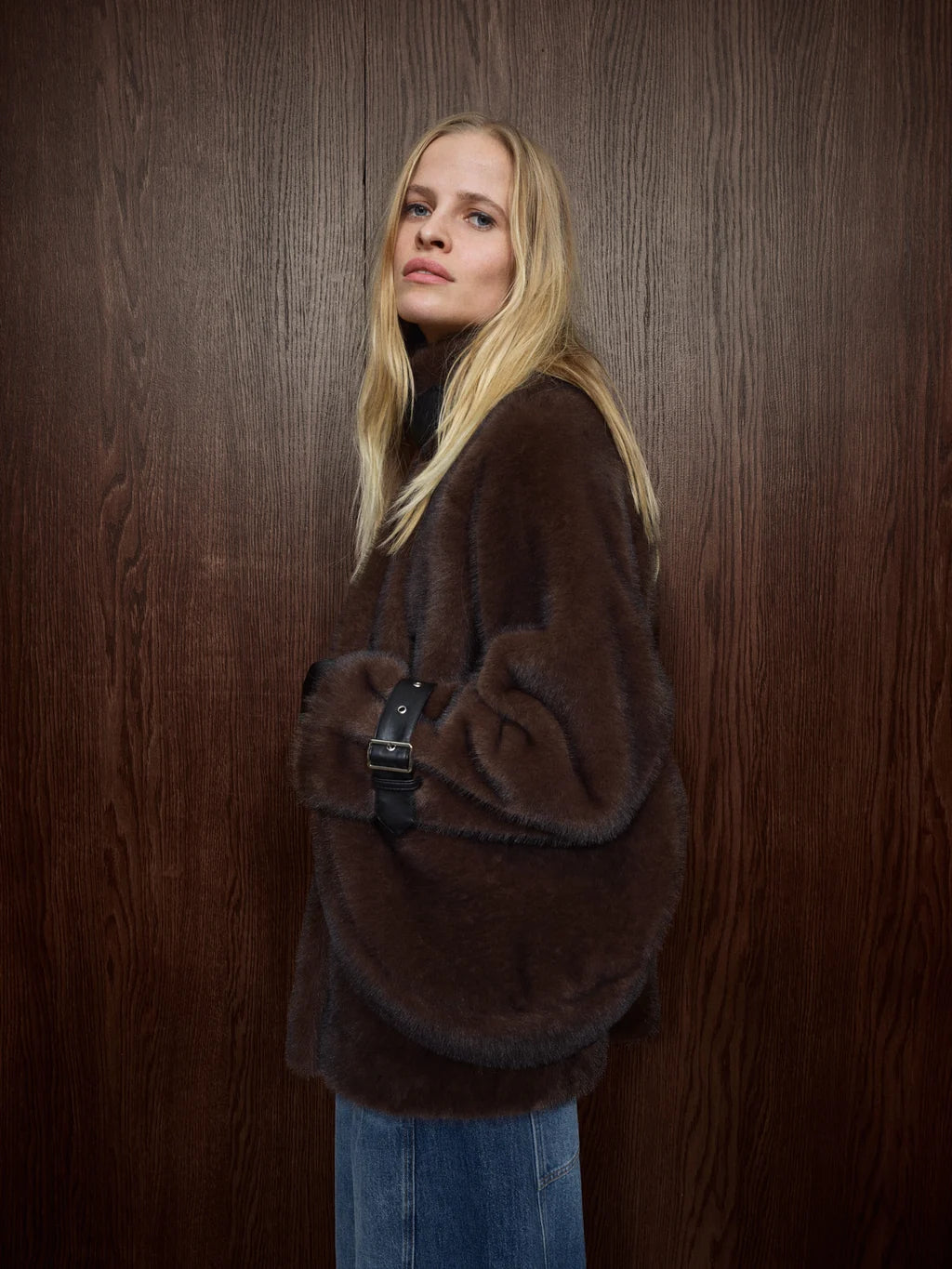 MMNanette Faux Fur Jacket Delicioso