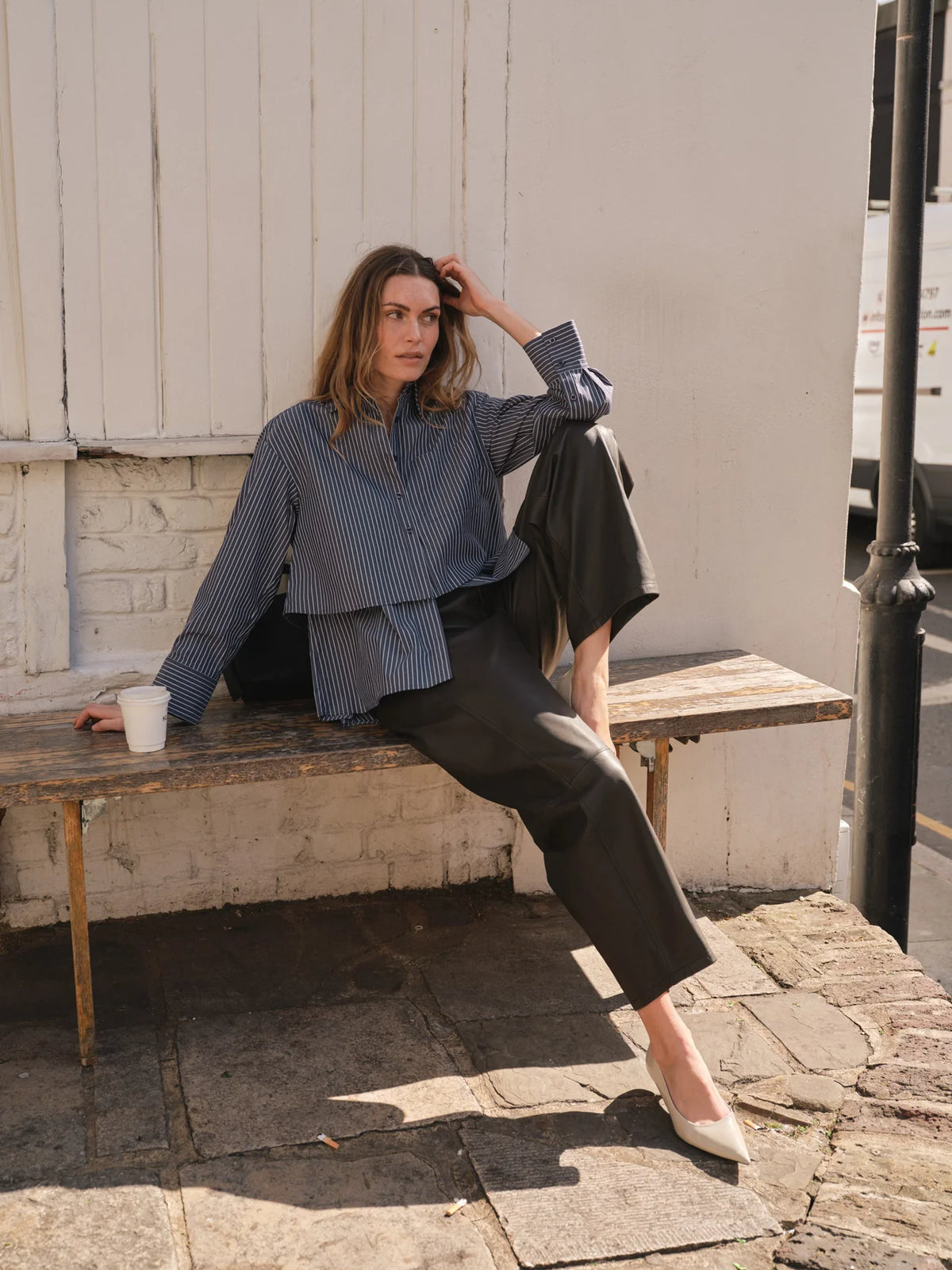 MMBarrel Leather Ankle Trouser Delicioso