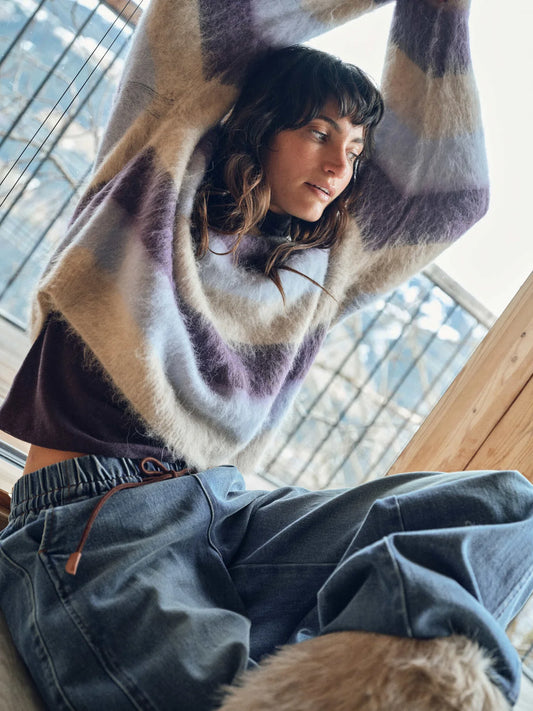 MMSuvi Striped Jumper Russet Brown