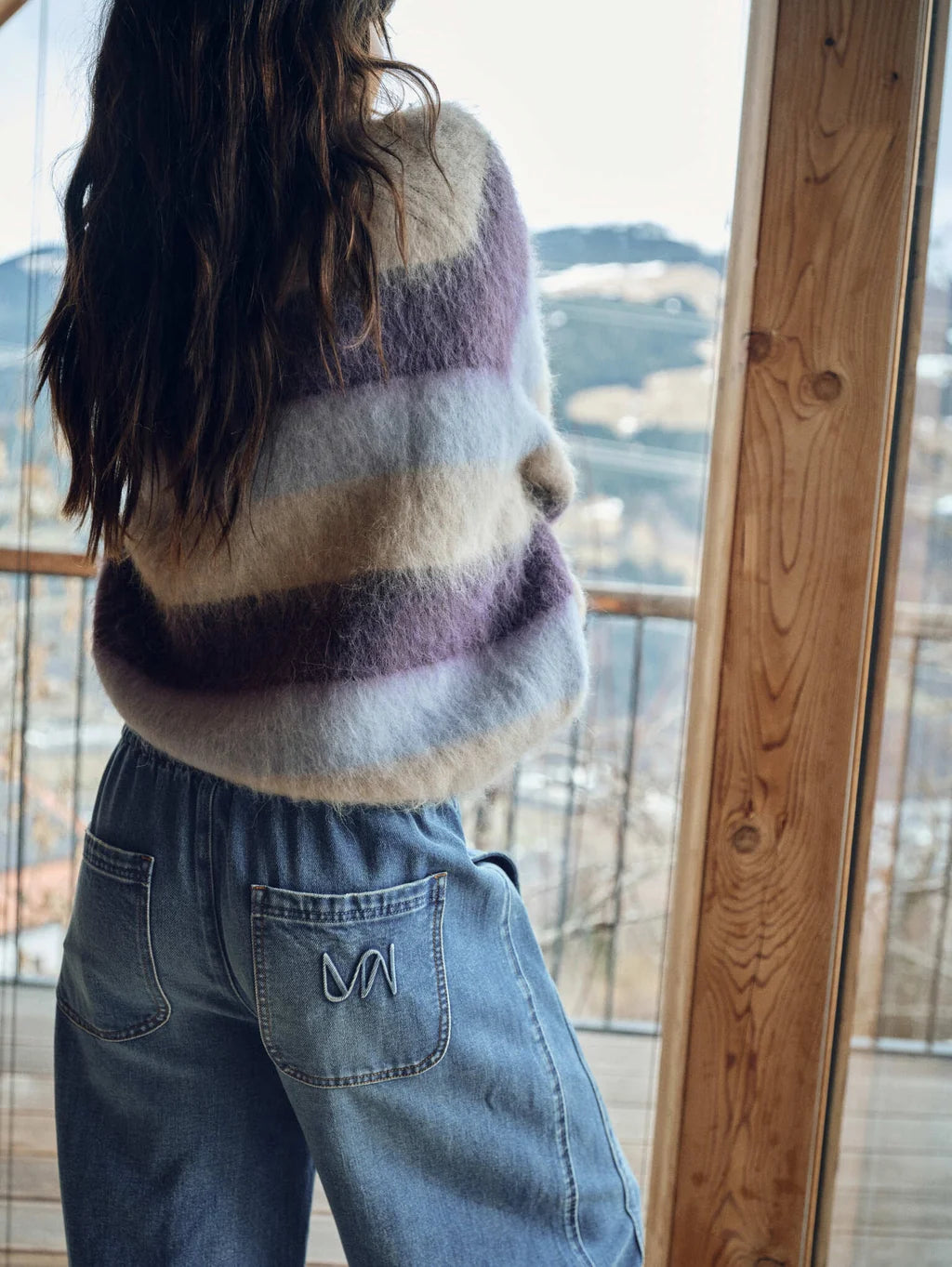 MMSuvi Striped Jumper Russet Brown