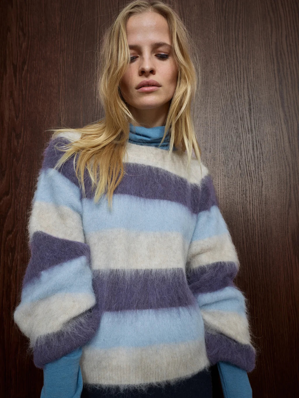 MMSuvi Striped Jumper Russet Brown