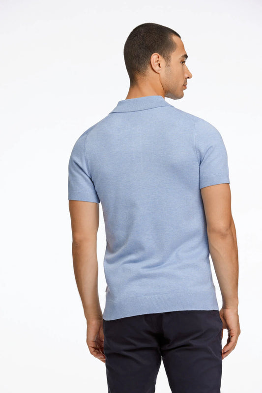 Mens - Knittied Polo Shirt 800159