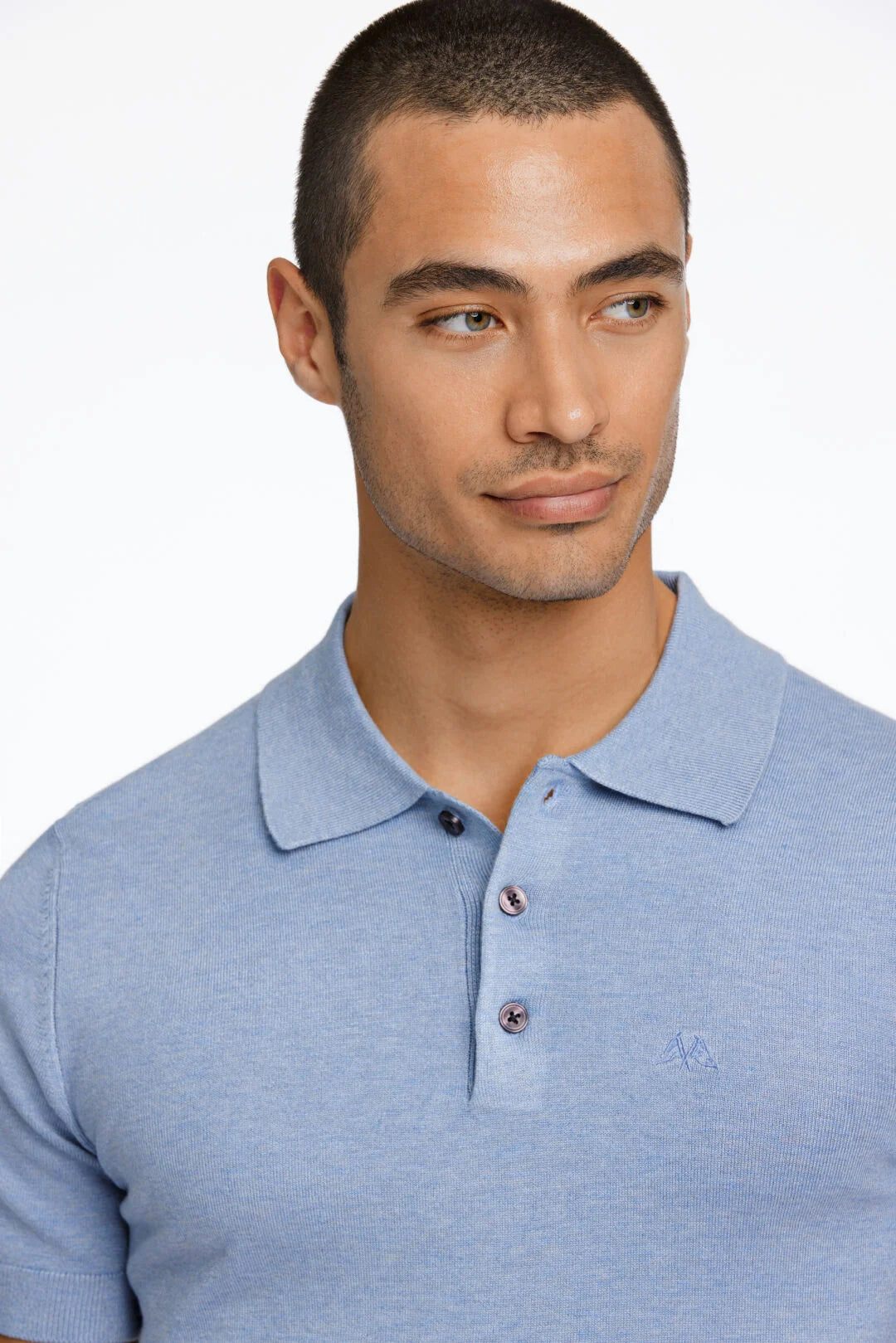 Mens - Knittied Polo Shirt 800159