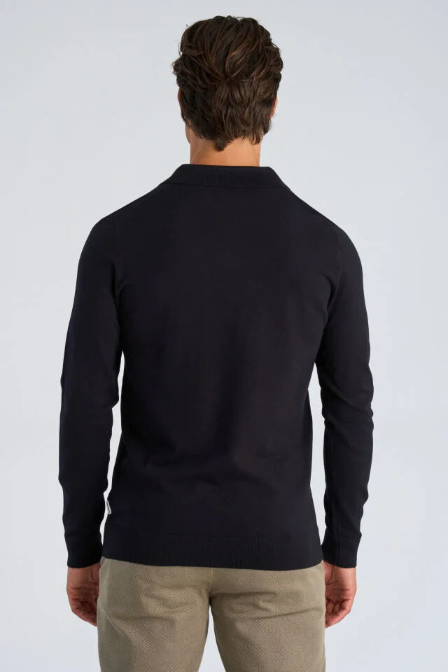 800803 - Mens Fine Viscose Knit with Polo Collar