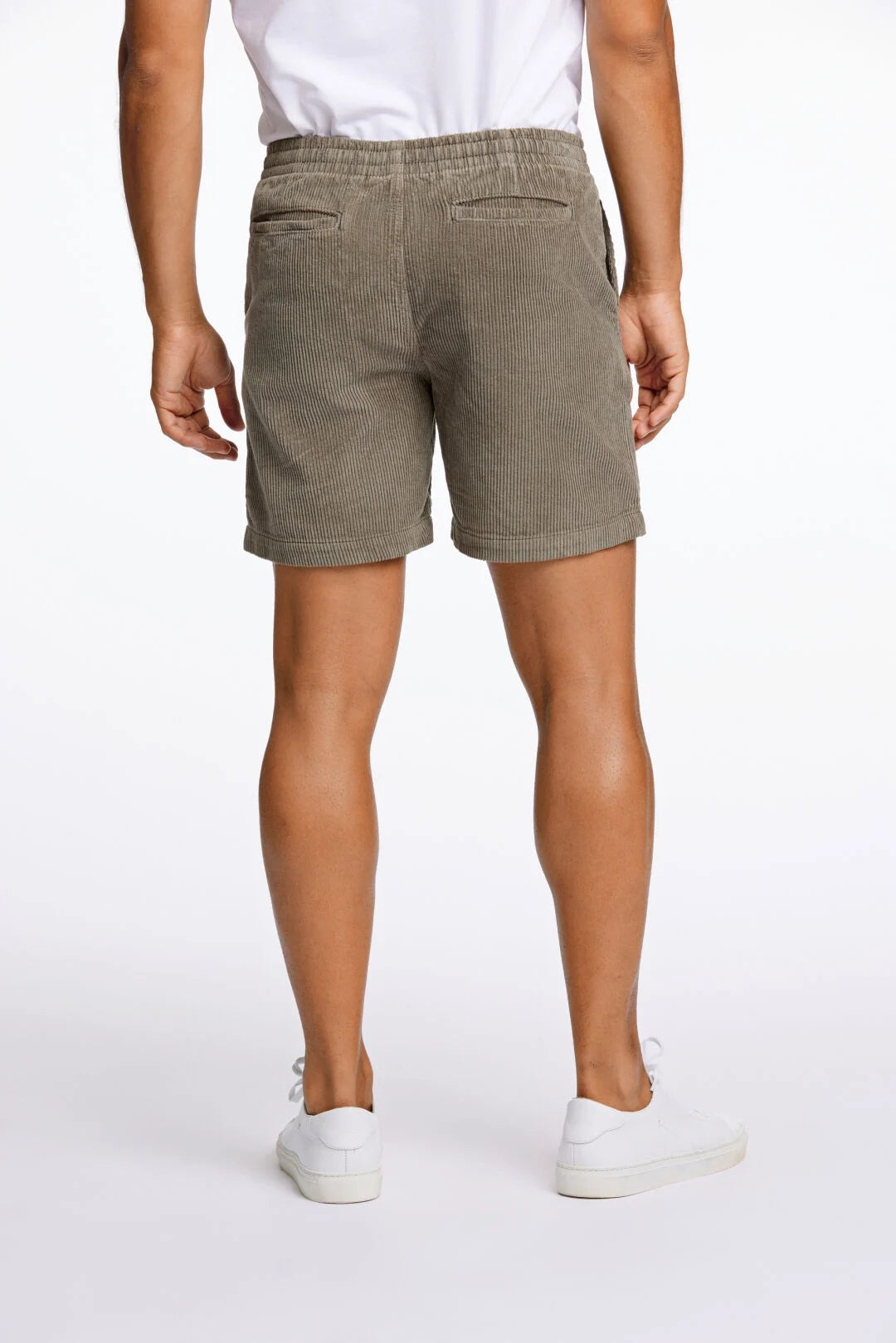 Mens - Corduroy Shorts with Drawstring 505086
