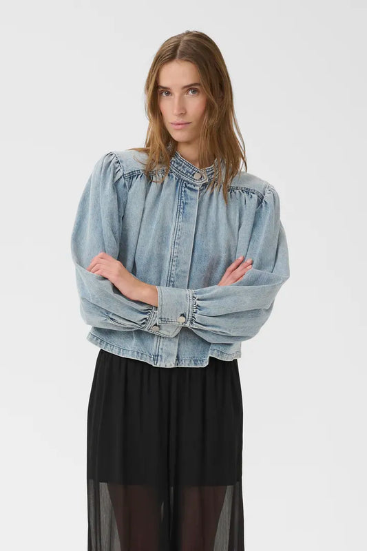 KBEstelle Denim Blouse Vintage Blue
