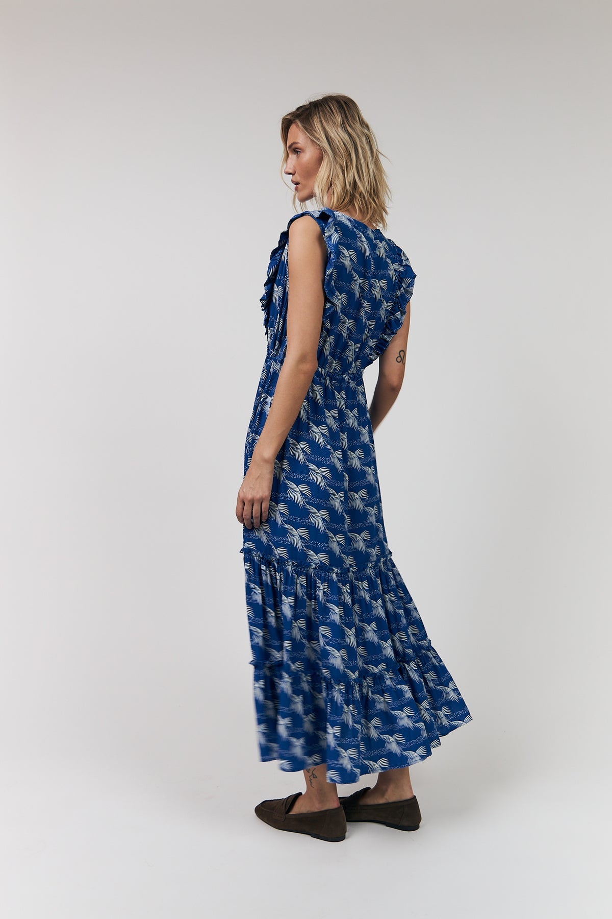 SamoLL Midi Dress Royal Blue