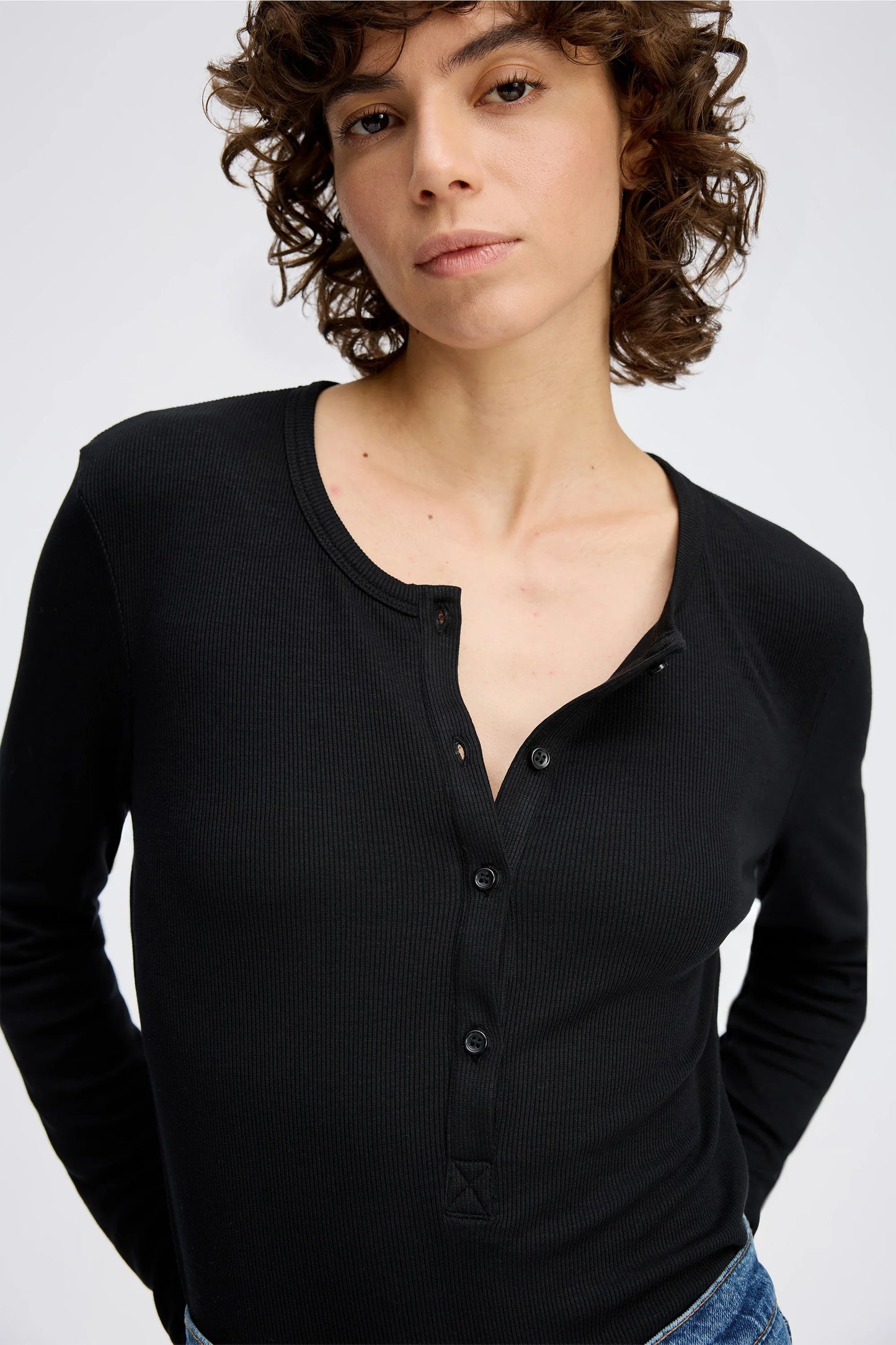 Grace Ribbed Long Sleeved T-Shirt