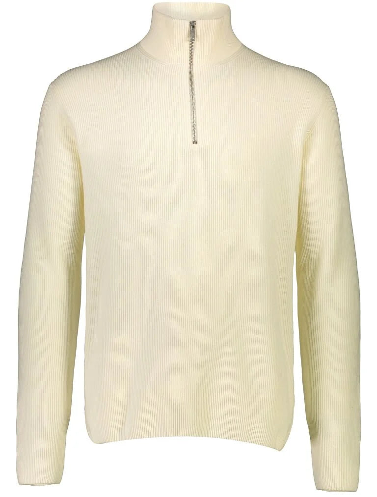 Mens - Cotton Mix Jumper with Neck Zip (804030)