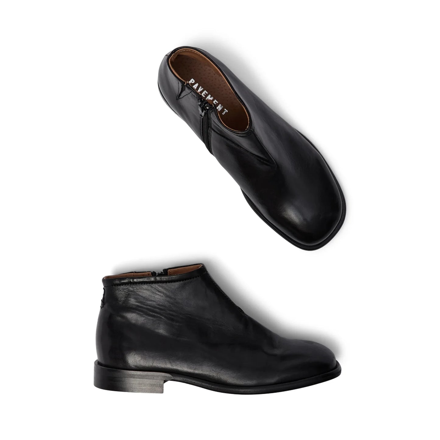 PALissa Square/Rounded Toe Ankle Boot Black