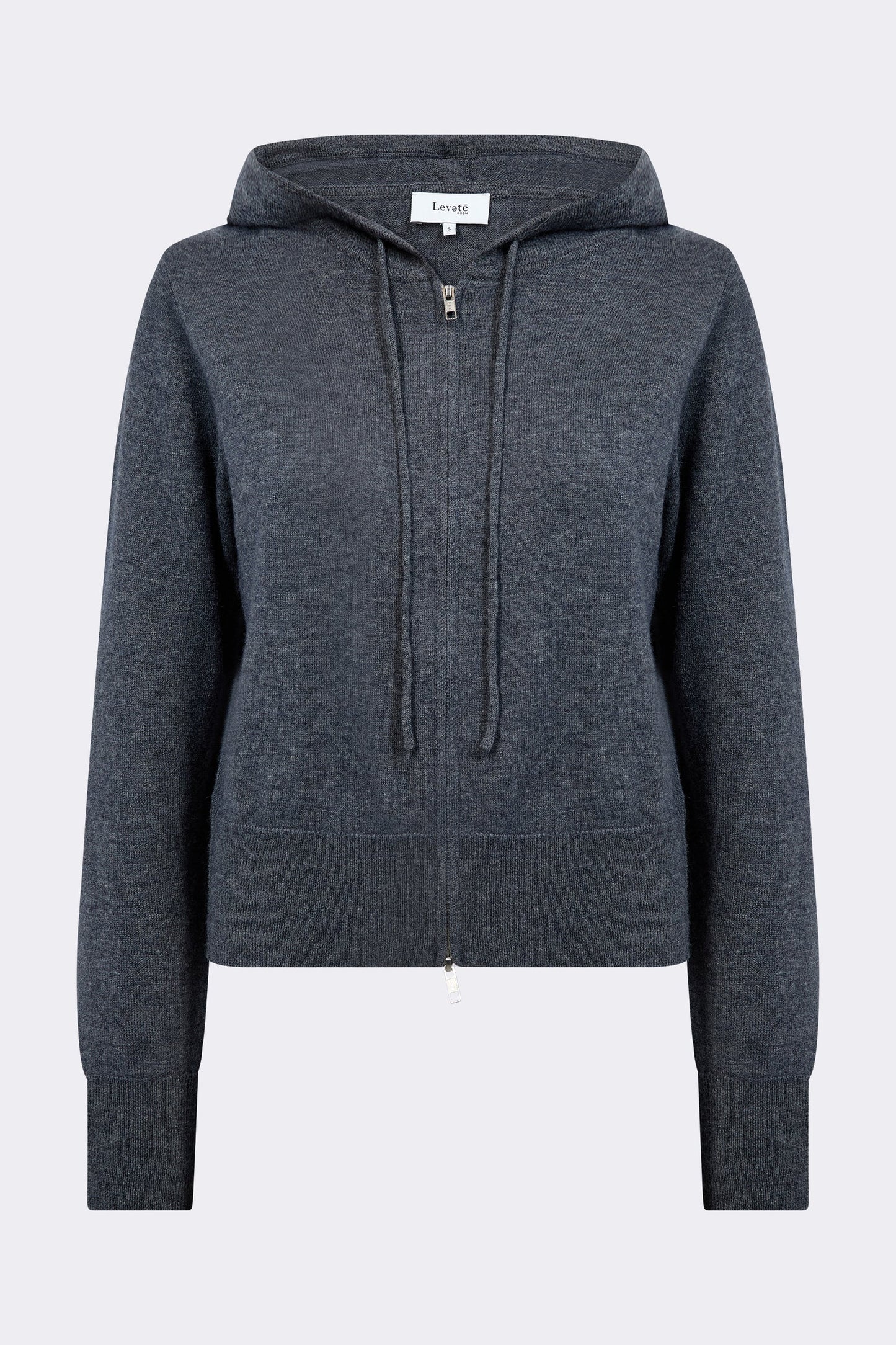 LR-Ismaila 22 Hooded Merino Wool Jumper with a Zip