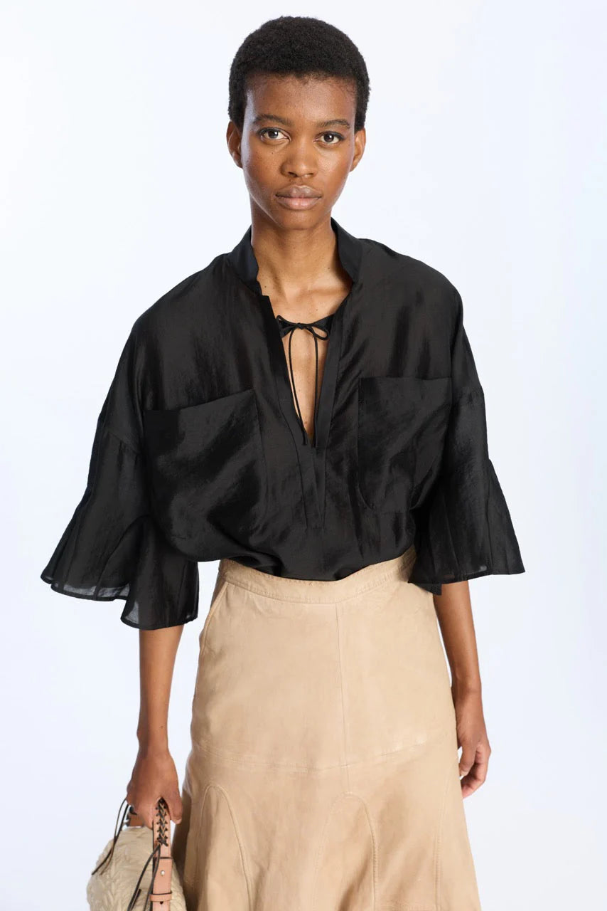 Birkson Sheer Elegant Blouse Black