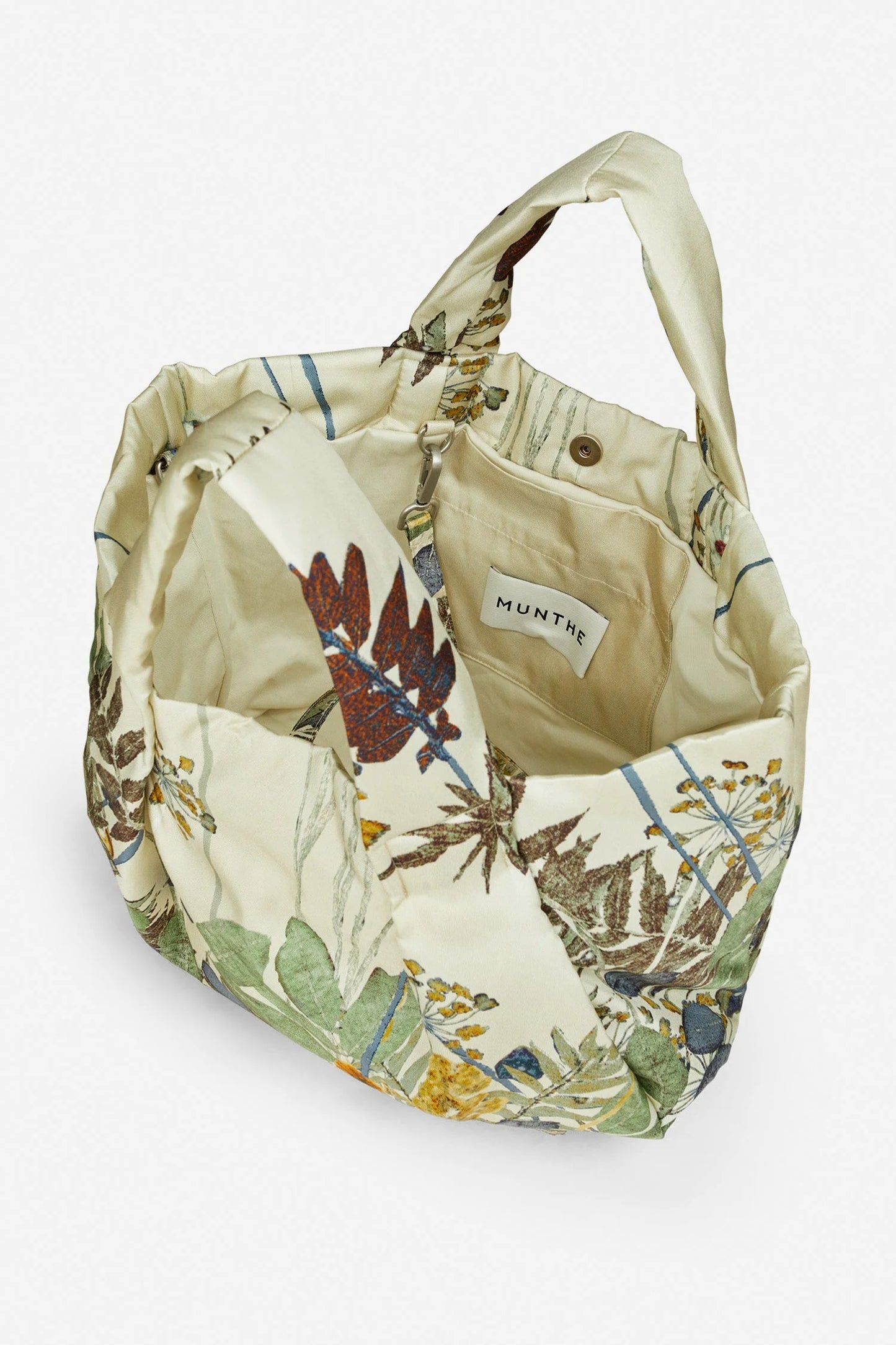 Lix Printed Silk Bag Creme