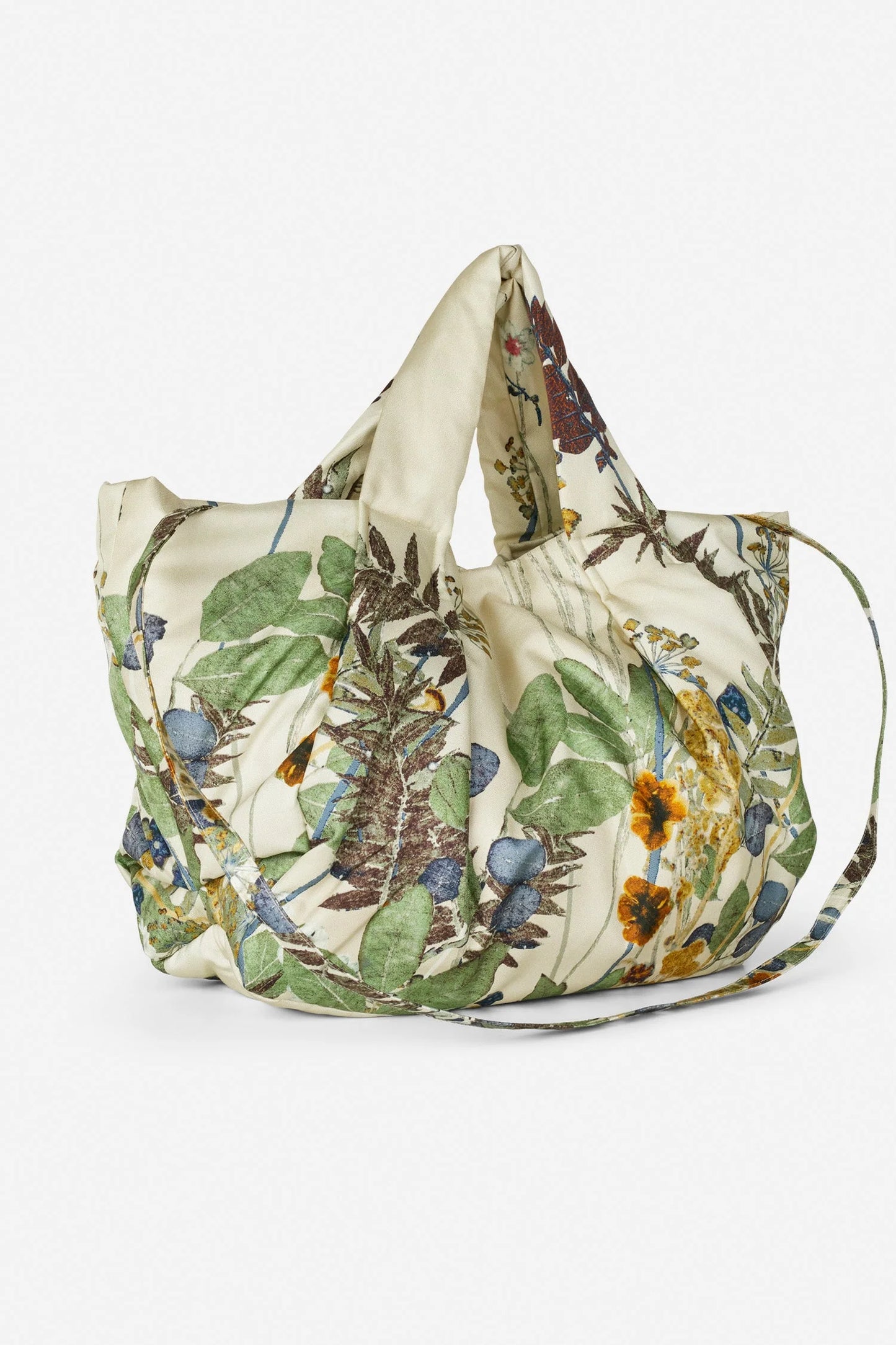 Lix Printed Silk Bag Creme