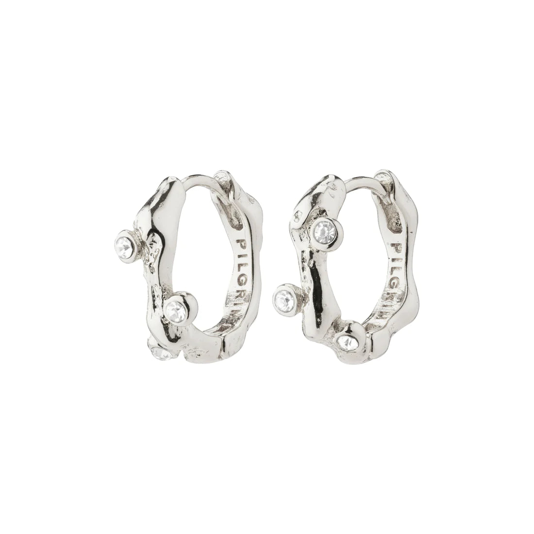 262332013//262336013 recycled crystal hoop earrings