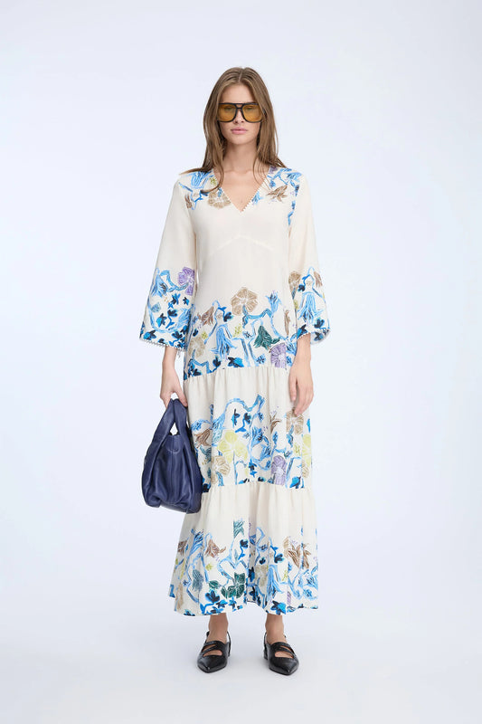 NAO Maxi Print Dress PrintIvory