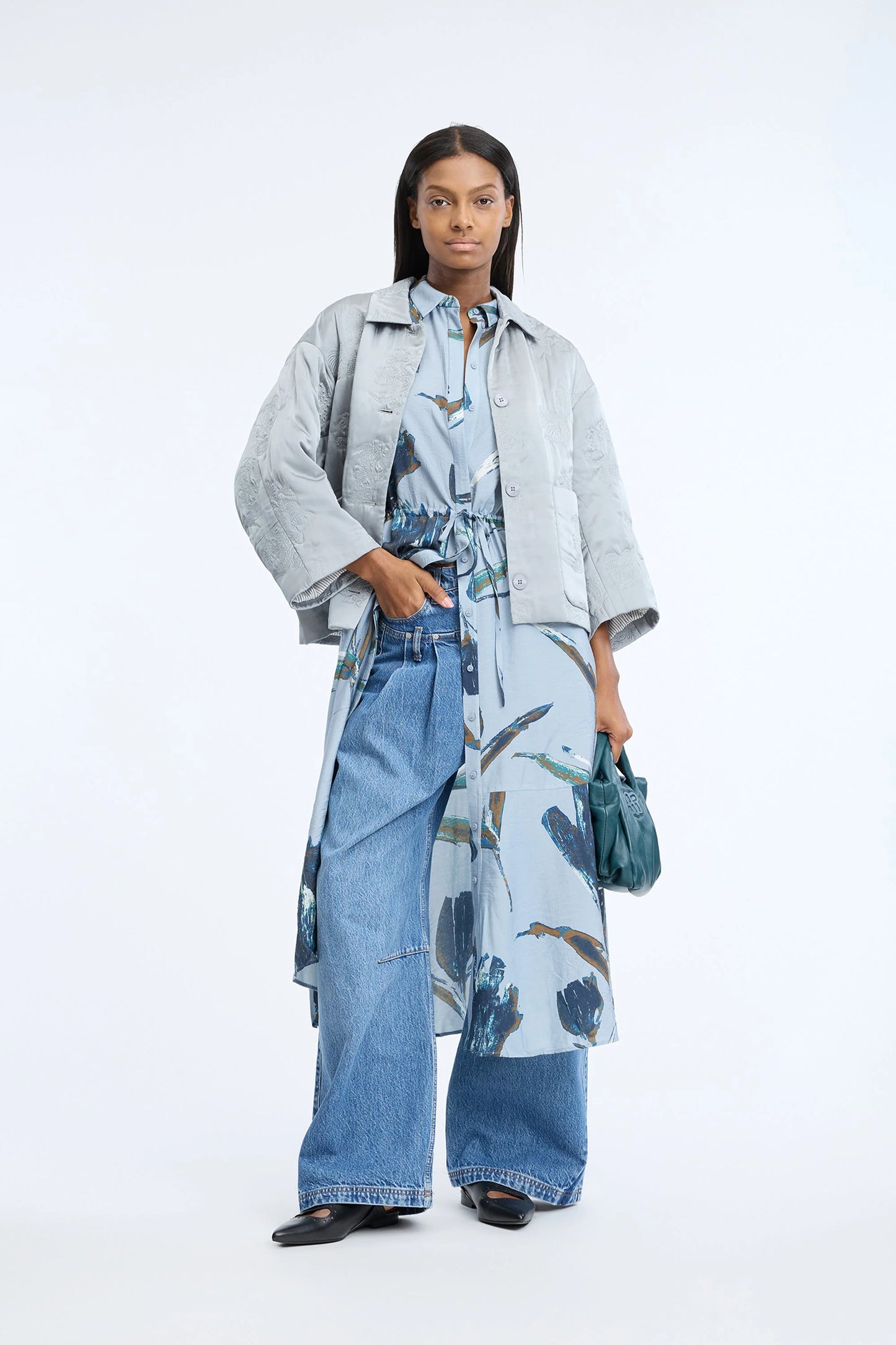 NANNY Printed Dress PrintGrey