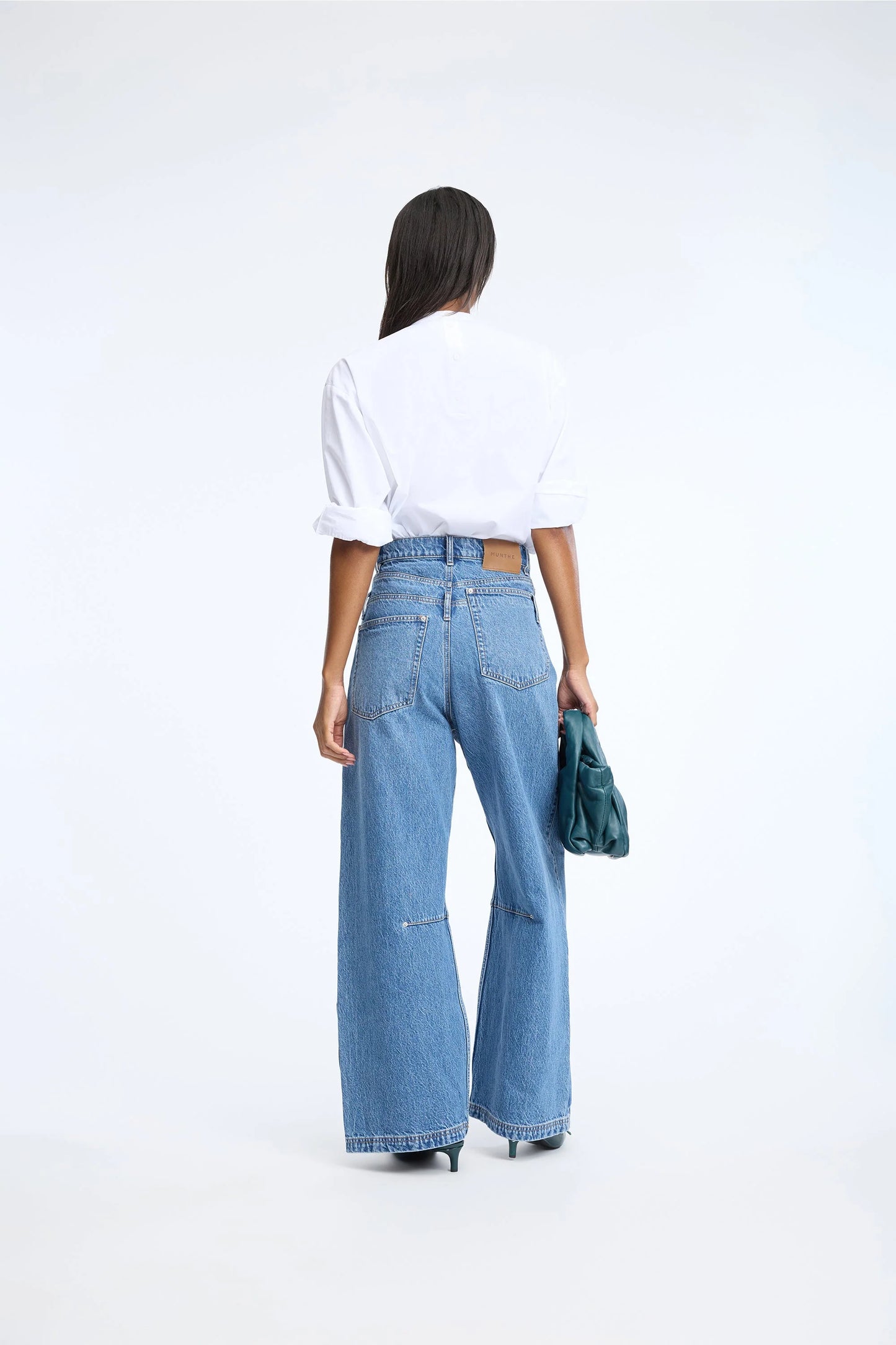 NEZZASIN Loose Fit Jeans Blue